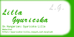 lilla gyuricska business card
